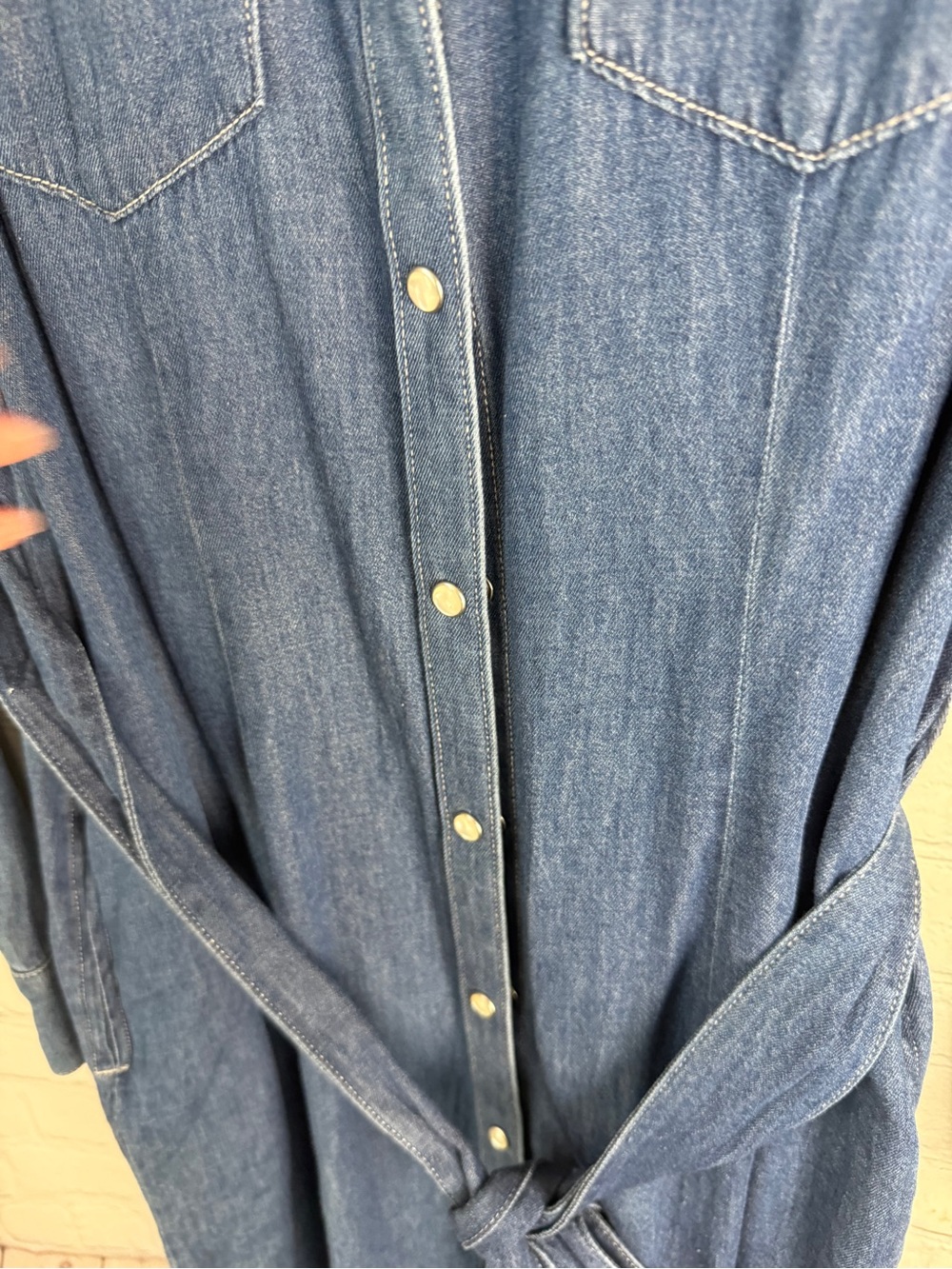 UNTUCKit Jean Button Down Dress Small - Picture 9 of 12